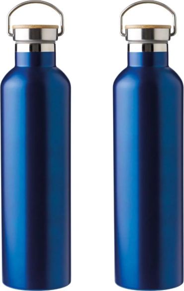 Botella termo acero inox 1L tapón bambú | Goodie
