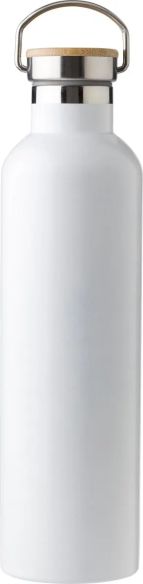 Botella termo acero inox 1L tapón bambú | Goodie