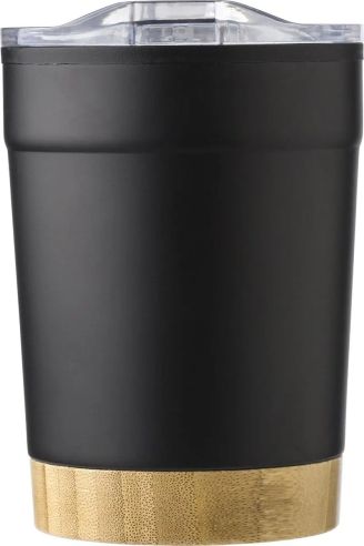 Taza de Acero Inoxidable con Fondo de Bambú Personalizada | Goodie