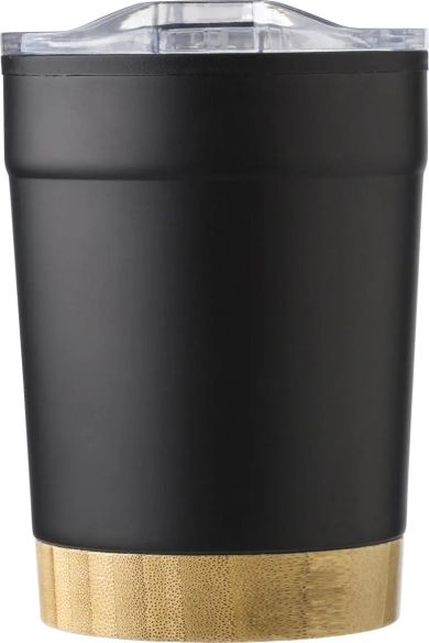 Taza de Acero Inoxidable con Fondo de Bambú Personalizada | Goodie