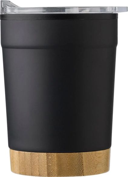 Taza de Acero Inoxidable con Fondo de Bambú Personalizada | Goodie