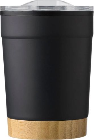 Taza de Acero Inoxidable con Fondo de Bambú Personalizada | Goodie