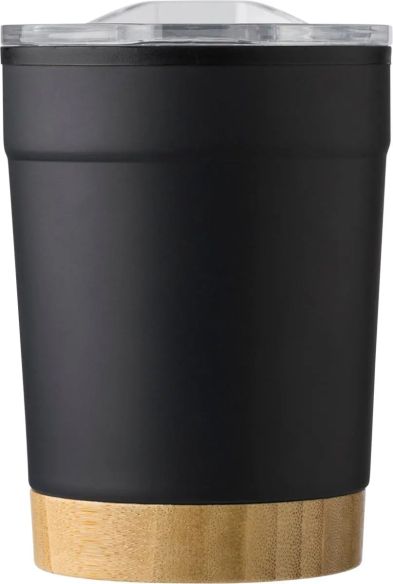 Taza de Acero Inoxidable con Fondo de Bambú Personalizada | Goodie