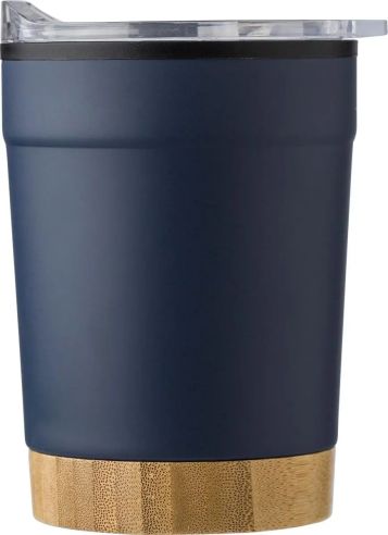 Taza de Acero Inoxidable con Fondo de Bambú Personalizada | Goodie
