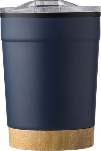 Taza de Acero Inoxidable con Fondo de Bambú Personalizada | Goodie