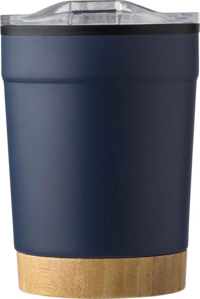 Taza de Acero Inoxidable con Fondo de Bambú Personalizada | Goodie