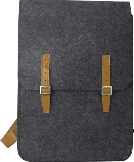 Mochila fieltro rPET hebillas personalizada | Goodie