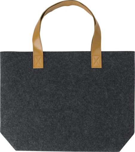 Bolsa fieltro rPET asas PU personalizada | Goodie