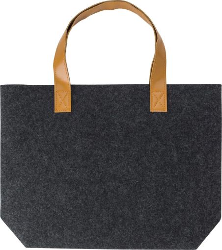 Bolsa fieltro rPET asas PU personalizada | Goodie