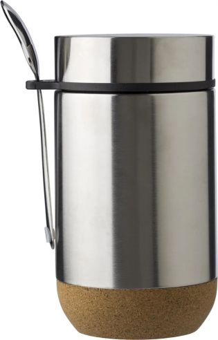 Fiambrera de Acero Inoxidable con Fondo de Corcho Personalizada | Goodie