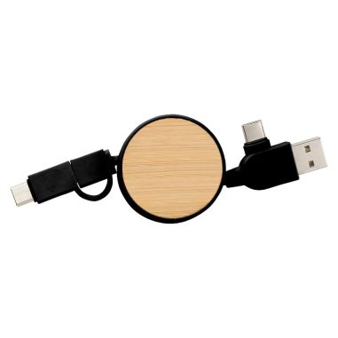 Set de cables de bambú USB-C lightning | Goodie