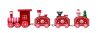 Tren de Navidad de Madera MDF Personalizado 7CX1559 - Imagen 13