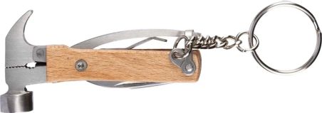 Llavero Multiherramienta de Bambú Forma de Martillo Personalizado | Goodie