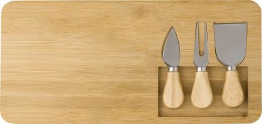 Tabla de Quesos de Bambú con Utensilios | Goodie