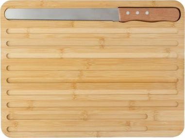 Tabla de Cortar y Cuchillo de Bambú Personalizada | Goodie