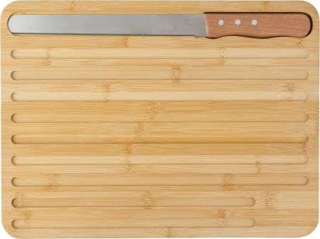 Tabla de Cortar y Cuchillo de Bambú Personalizada | Goodie