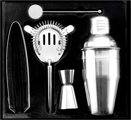 Set de Cóctel de Acero Inoxidable Personalizado | Goodie