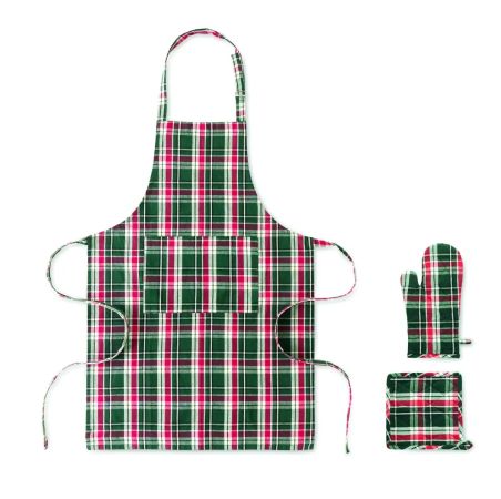Set cocina algodón a cuadros Personalizada 7CX1598 | Goodie