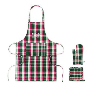 Set cocina algodón a cuadros Personalizada 7CX1598 | Goodie