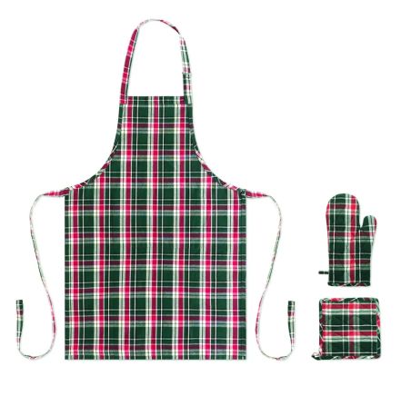 Set cocina algodón a cuadros Personalizada 7CX1598 | Goodie