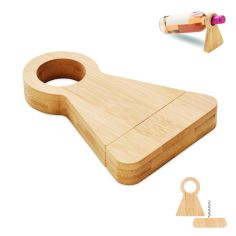 Soporte y abrebotellas bambú Personalizado 7MO3104 | Goodie
