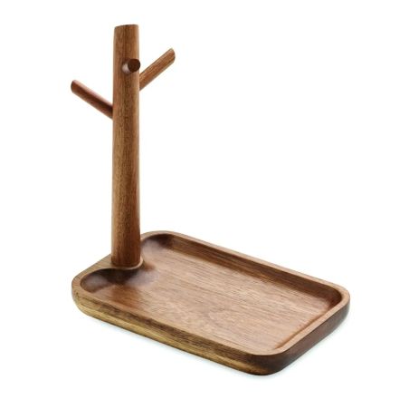 Porta llaves madera de acacia Personalizada 7MO3109 | Goodie