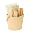 Set de baño en cubo de madera Personalizado 7MO3110 - Imagen 2