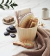 Set de baño en cubo de madera Personalizado 7MO3110 - Imagen 4