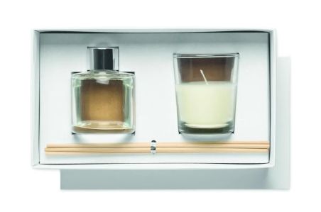 Set vela y difusor de vainilla Personalizada 7MO3112 | Goodie