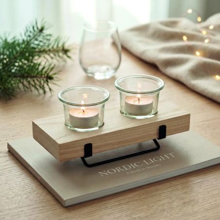 Porta velas con soporte Personalizada 7MO3114 | Goodie