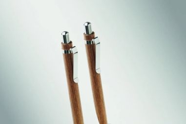 Set de Escritura de Madera de Acacia Personalizado 7MO3173
