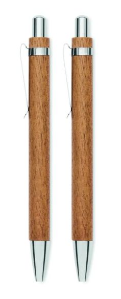 Set de Escritura de Madera de Acacia Personalizado 7MO3173