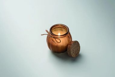 Vela de Cera Vegetal de Vainilla Personalizada