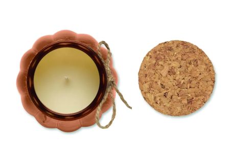Vela de Cera Vegetal de Vainilla Personalizada