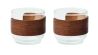Set vasos café banda de nogal Personalizado 7MO3197 - Imagen 1