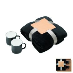 Set Manta Polar y 2 Tazas Personalizado 7MO3207
