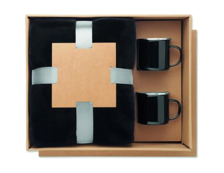 Set Manta Polar y 2 Tazas Personalizado 7MO3207