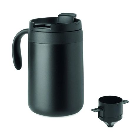 Taza Doble Pared con Filtro de Café Personalizada 7MO3209