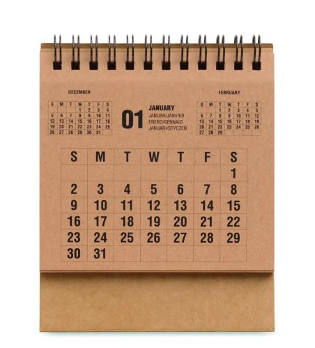 Calendario de Sobremesa de 4 Años Personalizado