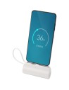 Batería externa tipo-C de plástico reciclado de 5000 mAh y 10 W con soporte abatible incorporado y cable 2 en 1 Personalizado 61 - Imagen 1