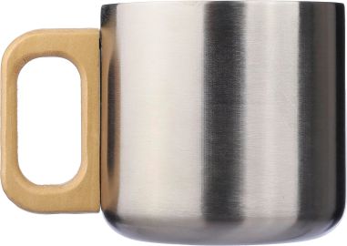 Taza Termo Acero Reciclado Asa Madera | Goodie