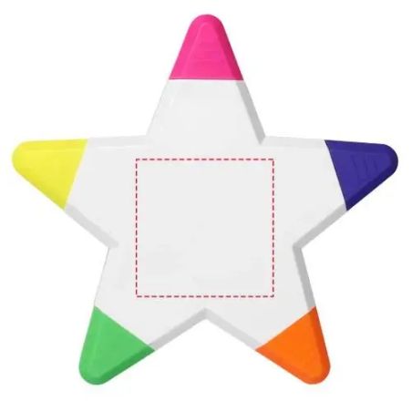 Marcador fluorescente estrella Personalizada | Goodie