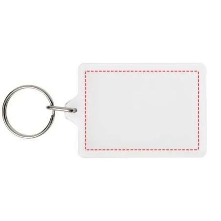 Llavero Transparente Rectangular Personalizado