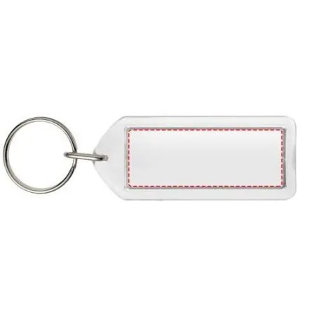 Llavero Transparente Rectangular con Sistema de Reapertura | Goodie
