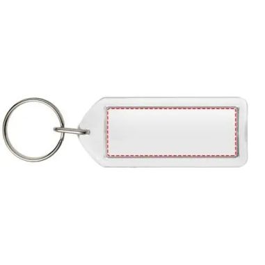 Llavero Transparente Rectangular con Sistema de Reapertura | Goodie