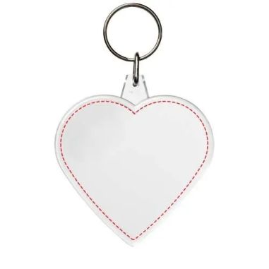 Llavero Transparente Corazón Personalizado