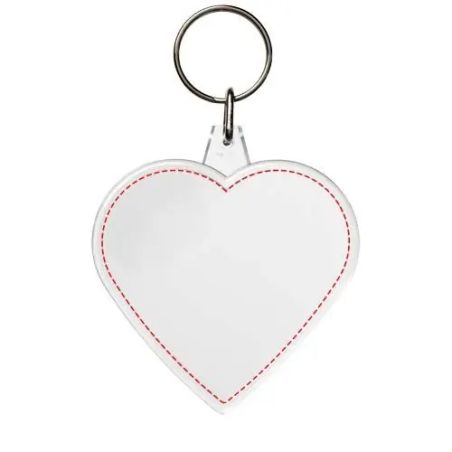 Llavero Transparente Corazón Personalizado