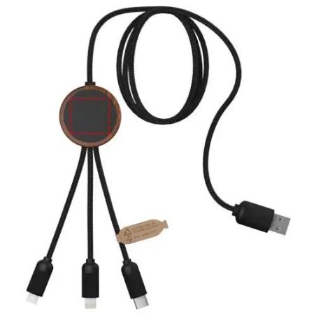 Cable de Carga 3 en 1 con Logotipo Retroiluminado | Goodie