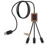 Cable de Bambú 3 en 1 Personalizado 62PX055 - Imagen 5