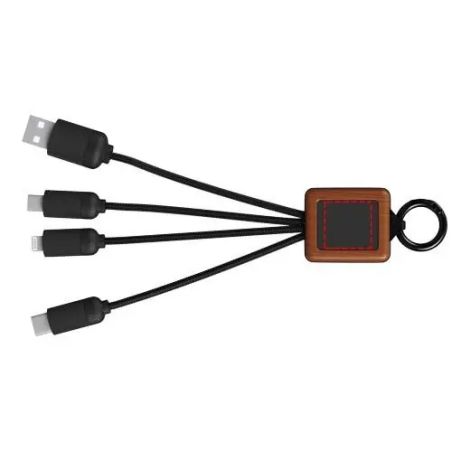 Cable de Carga 3 en 1 en Madera FSC de 20 W | Goodie